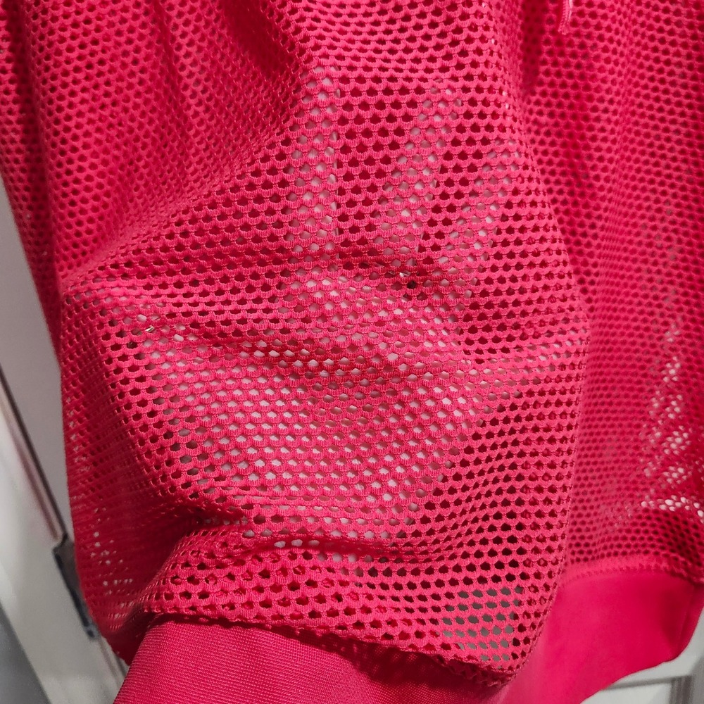 Savvi Pink Mesh Honeycomb Hoodie Womens XL Long Sleeve Active Layering Pullover - Picture 6 of 9